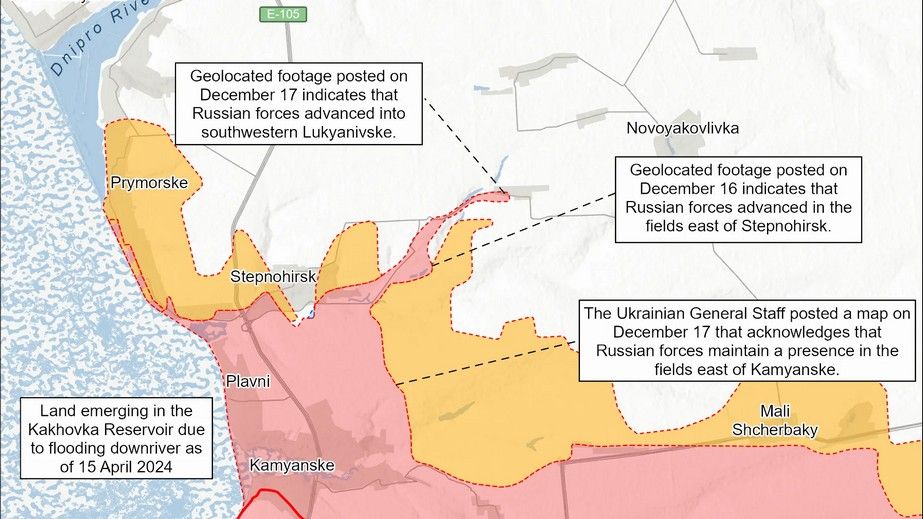Окупанти просунулися біля Степногірська та Лук'янівського на Запоріжжі, &ndash; ISW